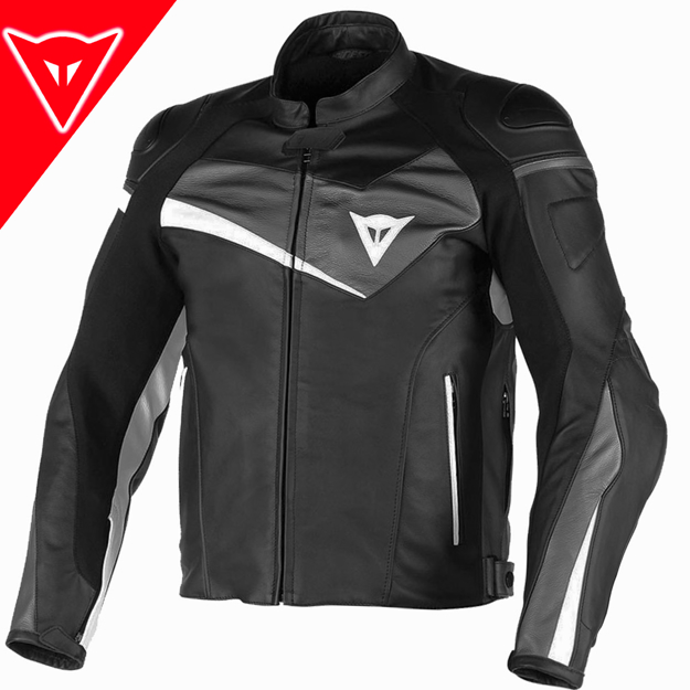 Dainese VELOSTER Korumalı Deri Motosiklet Mont Ceket 56 resmi