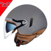 NEXX SX.60 JAZZY TITANIUM Açık Güneş Vizörlü Motosiklet Kask 55/56 resmi