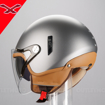 NEXX SX.60 JAZZY TITANIUM Açık Güneş Vizörlü Motosiklet Kask 55/56 resmi