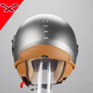 NEXX SX.60 JAZZY TITANIUM Açık Güneş Vizörlü Motosiklet Kask 55/56 resmi