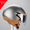 NEXX SX.60 JAZZY TITANIUM Açık Güneş Vizörlü Motosiklet Kask 55/56 resmi