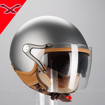 NEXX SX.60 JAZZY TITANIUM Açık Güneş Vizörlü Motosiklet Kask 55/56 resmi