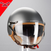 NEXX SX.60 JAZZY TITANIUM Açık Güneş Vizörlü Motosiklet Kask 55/56 resmi