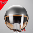 NEXX SX.60 JAZZY TITANIUM Açık Güneş Vizörlü Motosiklet Kask 55/56 resmi