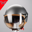 NEXX SX.60 JAZZY TITANIUM Açık Güneş Vizörlü Motosiklet Kask 55/56 resmi