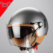 NEXX SX.60 JAZZY TITANIUM Açık Güneş Vizörlü Motosiklet Kask 55/56 resmi