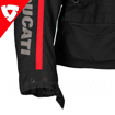 Ducati TOUR MASTERS Lamine Sport/Touring 4 Mevsim Motosiklet Mont Ceket 50 resmi