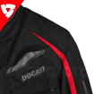 Ducati TOUR MASTERS Lamine Sport/Touring 4 Mevsim Motosiklet Mont Ceket 50 resmi