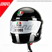 AGV X3000 Retro/Klasik/Cafe Racer Kapalı Motosiklet Kask resmi