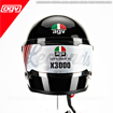 AGV X3000 Retro/Klasik/Cafe Racer Kapalı Motosiklet Kask resmi
