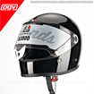 AGV X3000 Retro/Klasik/Cafe Racer Kapalı Motosiklet Kask resmi