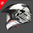 BMW Motorrad GS CARBON EVO MIPS ADVENTURE Terekli Motosiklet Kask 60/61 resmi