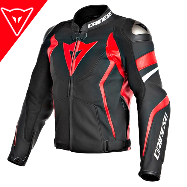 Dainese AVRO 4 SPORT/RACING/PERFORMANCE Korumalı Deri Motosiklet Mont 50 resmi