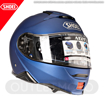 SHOEI NEOTEC II Çene Açılır Motosiklet Kask + SRL 2 Bluetooth İnterkom Mat Mavi 