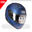 SHOEI NEOTEC II Çene Açılır Motosiklet Kask + SRL 2 Bluetooth İnterkom Mat Mavi 