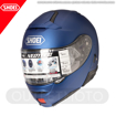 SHOEI NEOTEC II Çene Açılır Motosiklet Kask + SRL 2 Bluetooth İnterkom Mat Mavi 