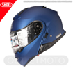 SHOEI NEOTEC II Çene Açılır Motosiklet Kask + SRL 2 Bluetooth İnterkom Mat Mavi 