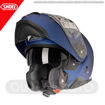 SHOEI NEOTEC II Çene Açılır Motosiklet Kask + SRL 2 Bluetooth İnterkom Mat Mavi 