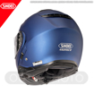 SHOEI NEOTEC II Çene Açılır Motosiklet Kask + SRL 2 Bluetooth İnterkom Mat Mavi 