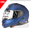 SHOEI NEOTEC II Çene Açılır Motosiklet Kask + SRL 2 Bluetooth İnterkom Mat Mavi 
