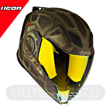 OUTLETMOTO Stüdyolarında çekilen güncel ürün fotoğrafıdır ICON AIRFLITE BLOCK CHAIN Full Face Kapalı Kask