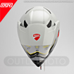 Ducati DESERT X Carbon Fiber Terekli Adventure Motosiklet Kask 55/56 resmi