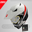 Ducati DESERT X Carbon Fiber Terekli Adventure Motosiklet Kask 55/56 resmi