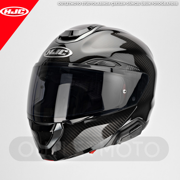 HJC RPHA 91 CARBON Motosiklet Kask + HJC 50B + Smoke Vizör 55/56 resmi