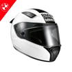 BMW Motorrad SPORT RACE CARBON STRIPE Full Face Kapalı Motosiklet Yarış Kask 56/57 resmi