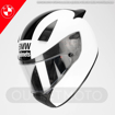 BMW Motorrad SPORT RACE CARBON STRIPE Full Face Kapalı Motosiklet Yarış Kask 56/57 resmi