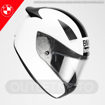 BMW Motorrad SPORT RACE CARBON STRIPE Full Face Kapalı Motosiklet Yarış Kask 56/57 resmi