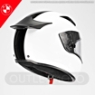 BMW Motorrad SPORT RACE CARBON STRIPE Full Face Kapalı Motosiklet Yarış Kask 56/57 resmi