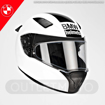 BMW Motorrad SPORT RACE CARBON STRIPE Full Face Kapalı Motosiklet Yarış Kask 56/57 resmi