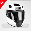 BMW Motorrad SPORT RACE CARBON STRIPE Full Face Kapalı Motosiklet Yarış Kask 56/57 resmi