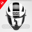 BMW Motorrad SPORT RACE CARBON STRIPE Full Face Kapalı Motosiklet Yarış Kask 56/57 resmi