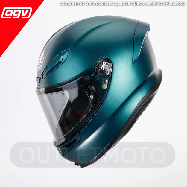 AGV K6-S CARBON ARAMID Full Face Kapalı Motosiklet Kask 55/56 resmi