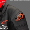 Alpinestars MISSILE V2 IGNITION Sport Racing Hörgüçlü Korumalı Deri Motosiklet Mont Ceket 54 resmi