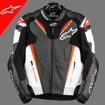 Alpinestars ATEM V3 SPORT/RACING Hörgüçlü Deri Motosiklet Mont 52 resmi