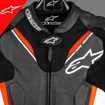 Alpinestars ATEM V3 SPORT/RACING Hörgüçlü Deri Motosiklet Mont 52 resmi