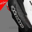 Alpinestars ATEM V3 SPORT/RACING Hörgüçlü Deri Motosiklet Mont 52 resmi