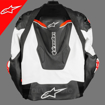 Alpinestars ATEM V3 SPORT/RACING Hörgüçlü Deri Motosiklet Mont 52 resmi