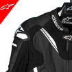 Alpinestars ATEM V3 SPORT/RACING Hörgüçlü Deri Motosiklet Mont 52 resmi