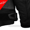 Alpinestars ATEM V3 SPORT/RACING Hörgüçlü Deri Motosiklet Mont 52 resmi