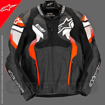Alpinestars ATEM V4 SPORT/RACING Hörgüçlü Deri Motosiklet Mont 50 resmi