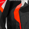 Alpinestars ATEM V4 SPORT/RACING Hörgüçlü Deri Motosiklet Mont 50 resmi