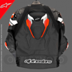 Alpinestars ATEM V4 SPORT/RACING Hörgüçlü Deri Motosiklet Mont 50 resmi
