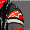 Alpinestars ATEM V4 SPORT/RACING Hörgüçlü Deri Motosiklet Mont 50 resmi