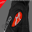 Alpinestars ATEM V4 SPORT/RACING Hörgüçlü Deri Motosiklet Mont 50 resmi