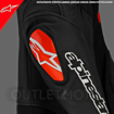 Alpinestars ATEM V4 SPORT/RACING Hörgüçlü Deri Motosiklet Mont 50 resmi