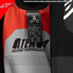 Alpinestars ATEM V4 SPORT/RACING Hörgüçlü Deri Motosiklet Mont 50 resmi